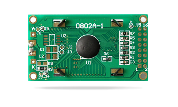 字符型液晶模塊JXD0802A STN 灰膜蘭字